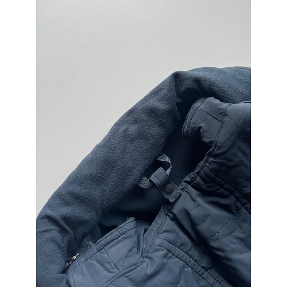 LULULEMON Extra Mile Navy Tech Fleece Removable Dickey Hooded Jacket, Size 4 - Picture 10 of 16